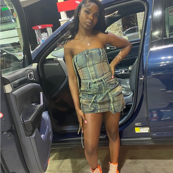 Denim 2 piece set